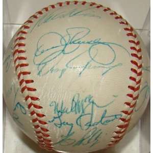  AL CHAMPS Team (24) SIGNED Baseball McGWIRE: Sports & Outdoors