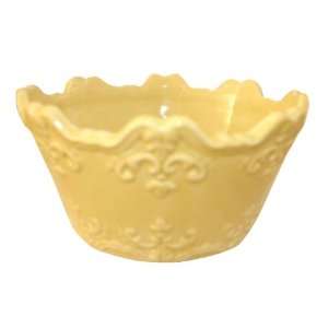  Fancy Scroll Yellow Bowl by Sweet Olive Designs: Kitchen 