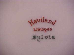 Vint. Haviland Limoges SYLVIA Oval Platter w/Pink Roses  