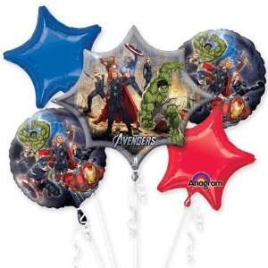   Marvel Comics Avengers Birthday Mylar Balloons Bouquet: Toys & Games