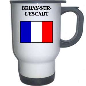  France   BRUAY SUR LESCAUT White Stainless Steel Mug 