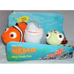  Finding Nemo Mini Plush Pals Set of 3: Toys & Games