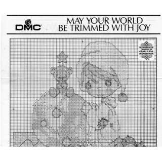 Cross Stitch Pattern PRECIOUS MOMENTS, dmc, MAY YOUR WORLD BE TRIMMED 