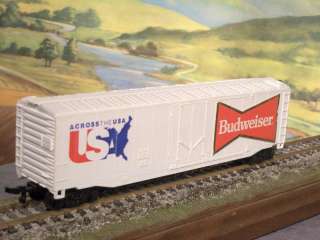 HO 1:87 50 Boxcar BUDWEISER ACROSS THE USA Billboard Car  