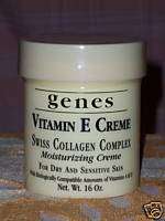 GENES Vitamin E Swiss Collagen Complex Creme BRAND NEW  