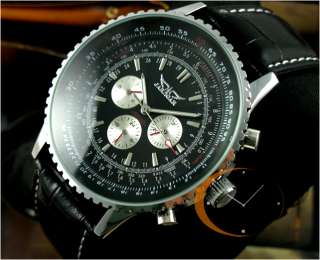 Swiss Luxury AUTO Self winding Mechanical Mens Multi Function Watch 