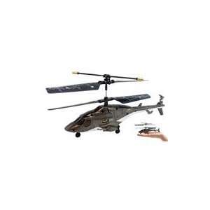  3ch Syma S018 Mini Airwolf RC Helicopter   black: Toys 