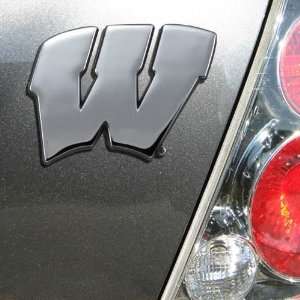  Univ. Of Wisconsin (W) Chrome Car Emblem Sports 