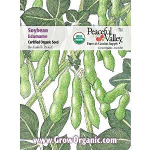  Organic Soybean Seed Pack, Edamame: Patio, Lawn & Garden