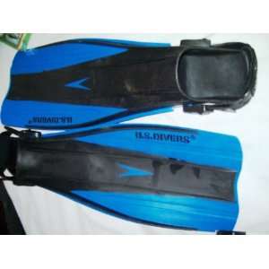 US Divers Blue/Black Swin fins   Size XL 9   13   Excellent condition