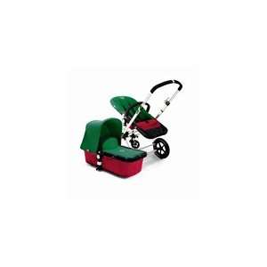 Bugaboo Cameleon Stroller   Red Base   Green Fleece: Baby