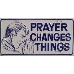  Prayer Changes Things License Plate: Automotive