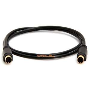  S Video SVideo SVHS Gold Plated Cable 4 pin 3 feet 3ft 