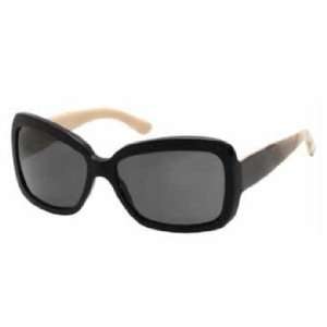  Burberry Sunglasses 4074 / Frame: Shiny Black Lens: Gray 