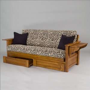  Queen Gold Bond Burlington Oak Futon Frame: Furniture 