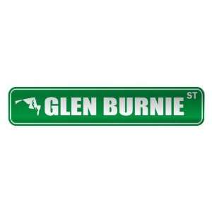   GLEN BURNIE ST  STREET SIGN USA CITY MARYLAND