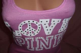 brand new victoria s secret love pink super bling tank