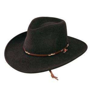 The Stetson Wildwood is a cordova colored crushable premium wool felt 