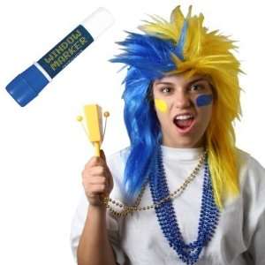  Costumes 157092 Blue and Yellow Superfan Kit Beauty