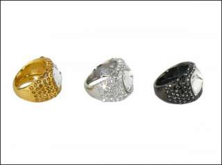 Kenneth Jay Lane Pave Crystal Ring FRE SHIP  