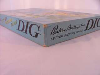 Parker Brothers Dig Letter Picking Game 1959  