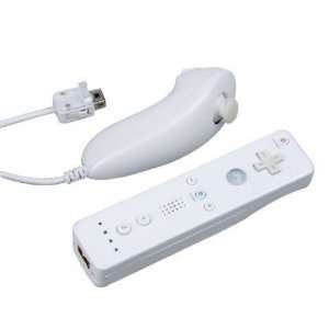  Nintendo Wii Remote and Nunchuck Controller Combo   White 