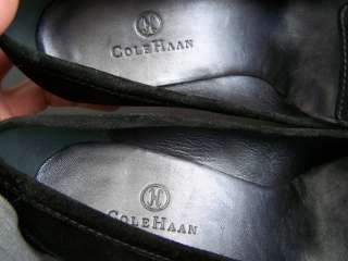 Cole Haan Shoes Womens Black Sued Career Black Buckle 3 1/2 Heal 8B 