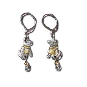  Dog Earrings, Pewter by Nanette Orijinels