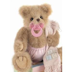  Personalized Teddy Bear Pink Baby Blanket   Embroidered 