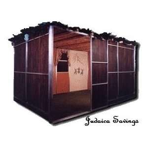  Modular Wood Sukkah 6x8 Feet Mahogany Patio, Lawn 