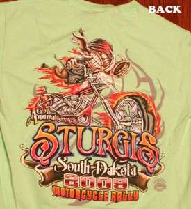 Sturgis 09 Biker Womens T Shirt S  