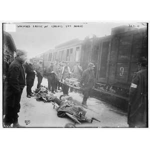  Wounded arrive at Chalons Sur Marne