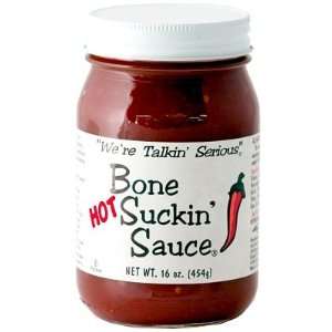  Bone Suckin BBQ Sauce, HOT, 16oz. 