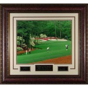Jack Nicklaus and Arnold Palmer Photo Collage  ENGRAVED SIGNATURE 