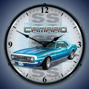  1968 SS Camaro Backlit Clock Automotive