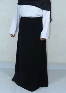 Long Black Skirt Hijab Abaya burga Jilbab viel islamic  