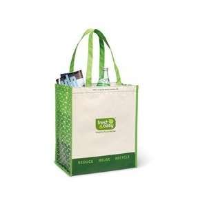 1769    Laminated 100% Recycled Shopper   Sand / Summer Green:  