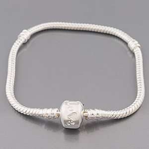  Silver Plated 8 Pandora Style Snake Chain Bracelet *Fits 