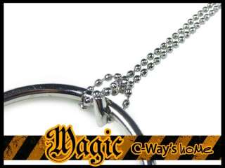 P010 2 Close Up Magic Trick Linked Chain & Ring +DVD  