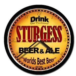  STURGESS beer and ale cerveza wall clock: Everything Else