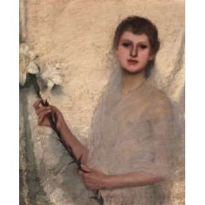   Made Oil Reproduction   Franz Von Stuck   24 x 30 inches   Innocence