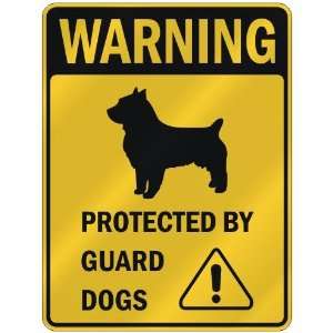   TERRIER PROTECTED BY GUARD DOGS  PARKING SIGN DOG