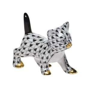  Herend Strutting Kitty Black Fishnet: Home & Kitchen