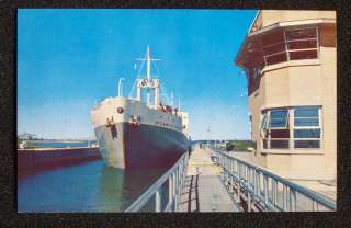 1950s St. Lawrence Seaway Eisenhower Lock Massena NY PC  