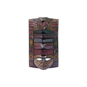  NOVICA Wood mask, Quetzal Man