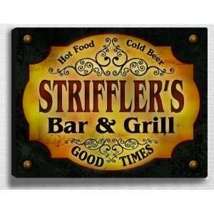  Strifflers Bar & Grill 14 x 11 Collectible Stretched 