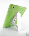 for: IPAD 2 GREEN/WHITE HEAVY DUTY DUAL LAYER HARD SOFT CASE COVER w 