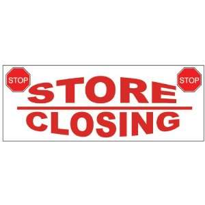  Store Closing Red Business Banner