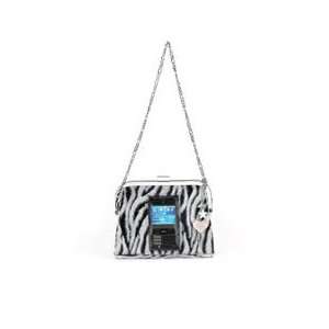  Nectar Clutch with Cell Phone Window in Faux Zebra Fur 