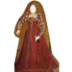  Tudor Woman Stand in   Classroom Lifesize Cardboard Cutout 